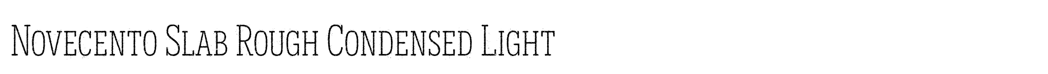 Novecento Slab Rough Condensed Light image